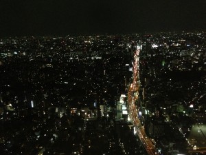 森タワーから渋谷方面を眺める