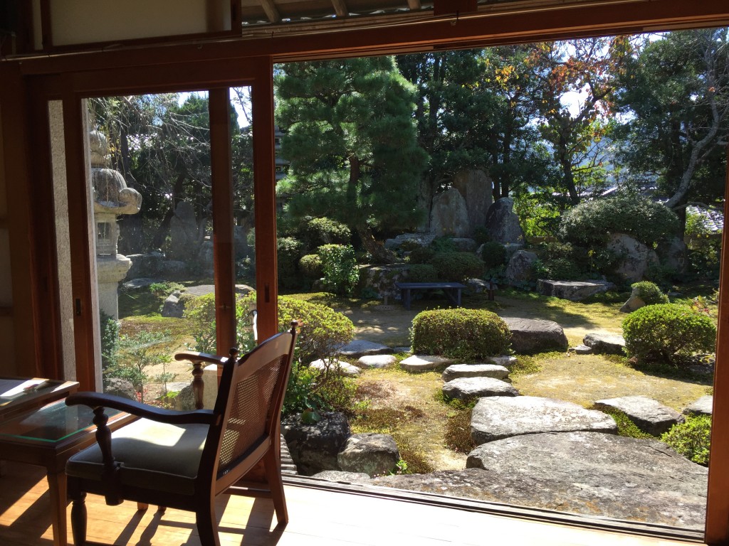 景色最高。日本庭園をみながらゆっくり落ち着けます。