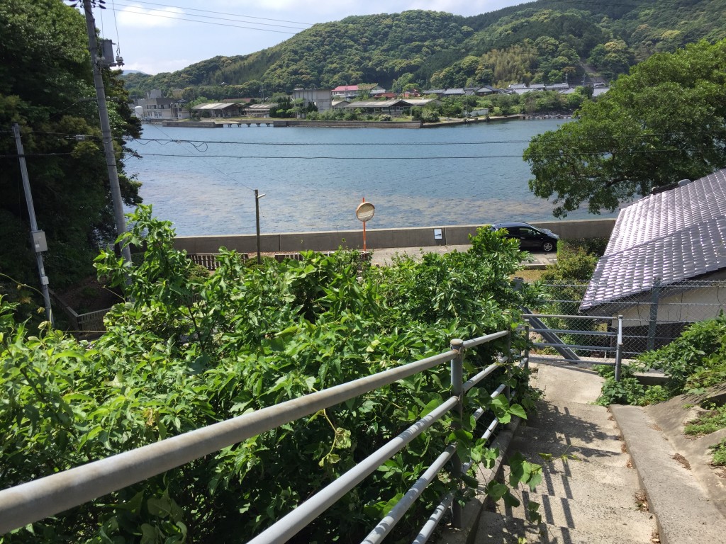 青海島の景色。