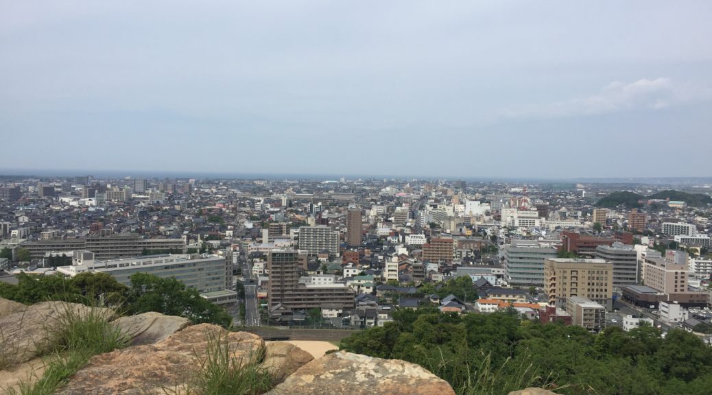 米子城跡からの眺め